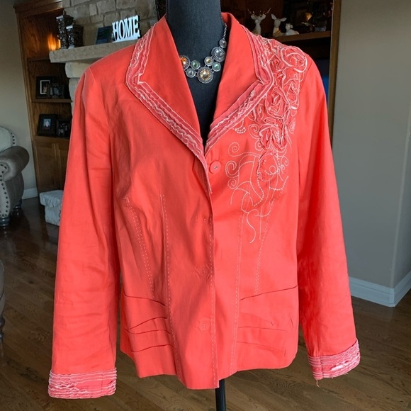 Coldwater Creek Embroidery Blazer - Picture 5 of 11